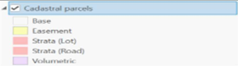 Colours for Cadastral Parcels