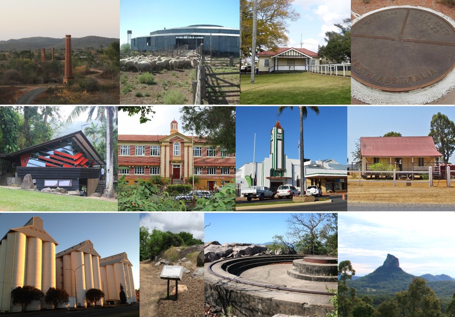 Collage of various heritage sites