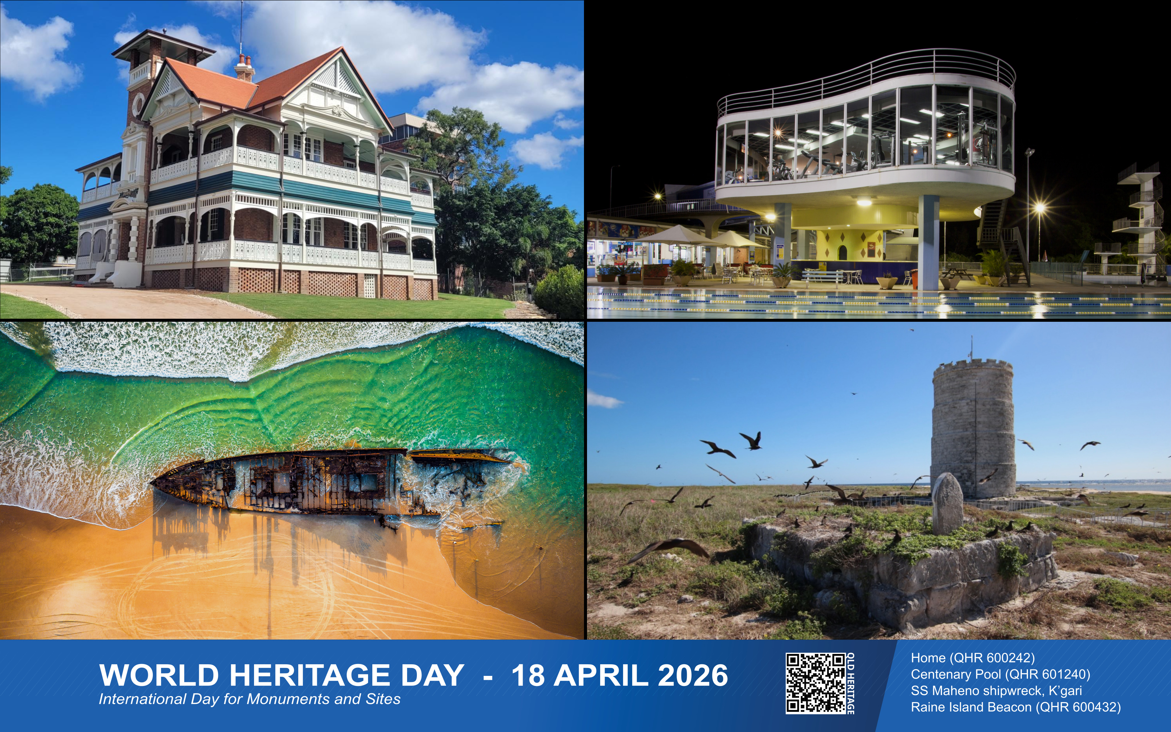 Collage of various heritage sites